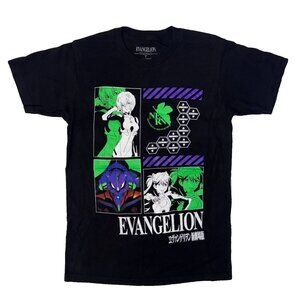 Evangelion Rei Ayanami Unit 00 Eva-00 Mecha Anime Black Tshirt - S